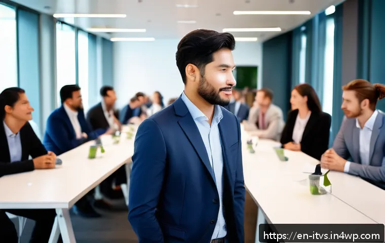 벤처 캐피탈 투자에서의 네트워킹 전략 - A professional networking event scene set in a modern conference hall, featuring diverse entrepreneu...